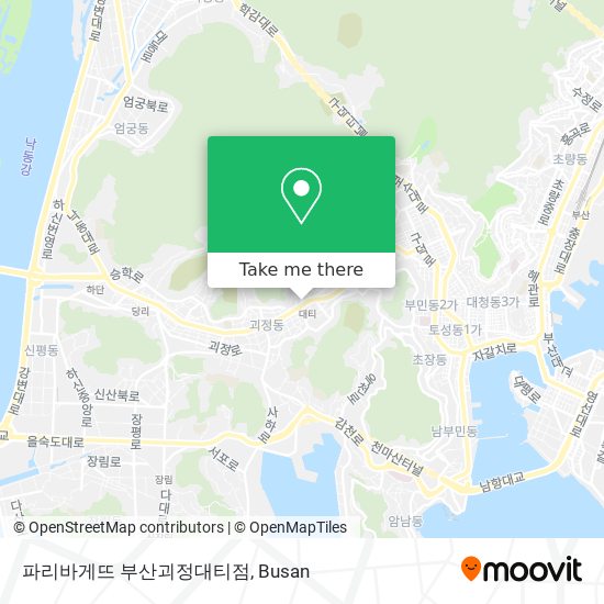 파리바게뜨 부산괴정대티점 map