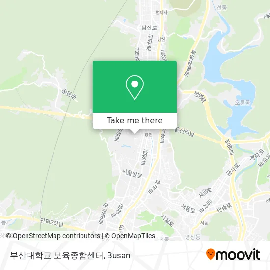 부산대학교 보육종합센터 map