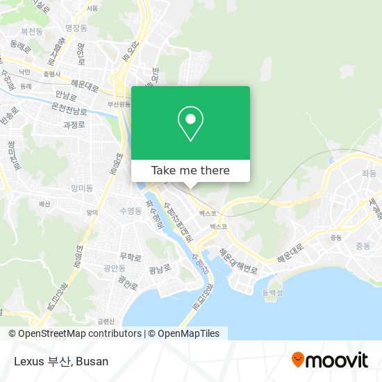 Lexus 부산 map