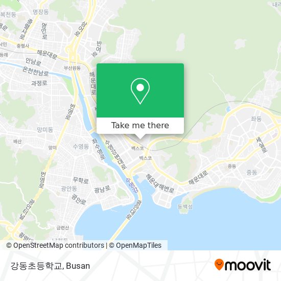 강동초등학교 map