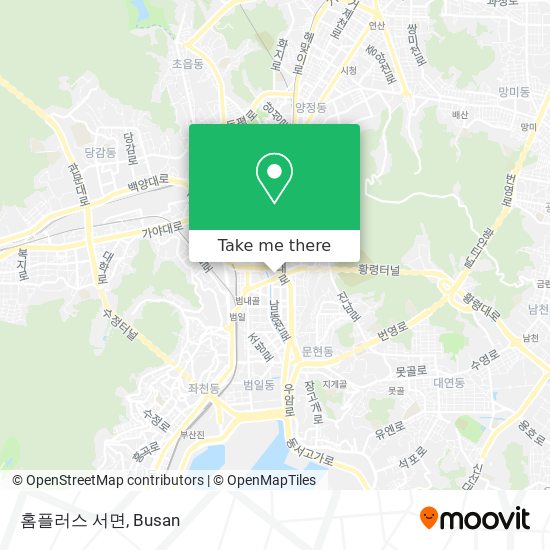 홈플러스 서면 map