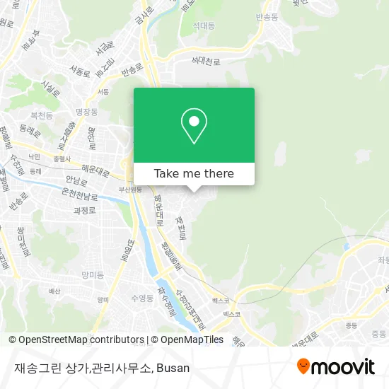 재송그린 상가,관리사무소 map