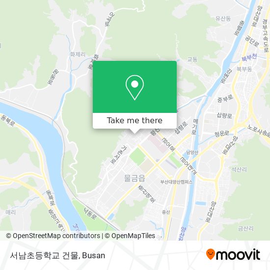 서남초등학교 건물 map