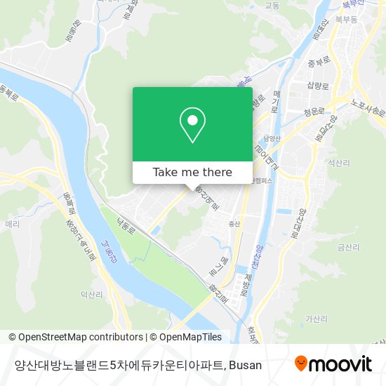 양산대방노블랜드5차에듀카운티아파트 map
