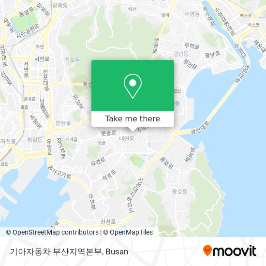 기아자동차 부산지역본부 map