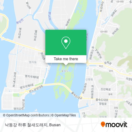 낙동강 하류 철새도래지 map
