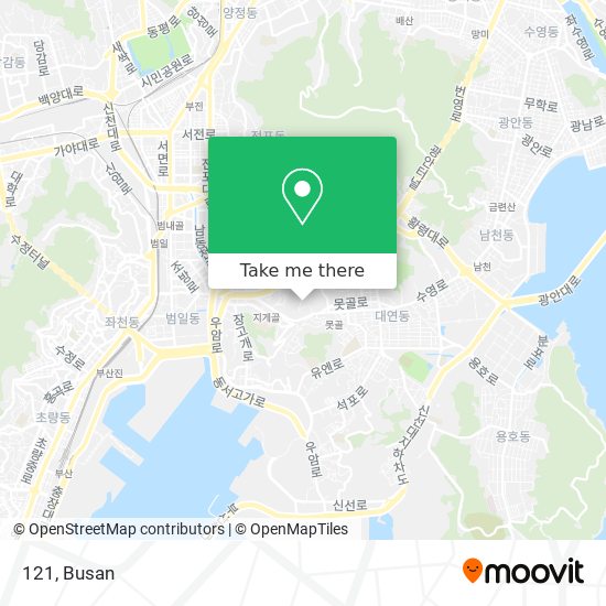 How to get to 121 in 남구 by Bus or Metro?