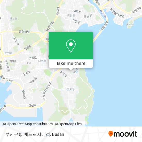 부산은행 메트로시티점 map