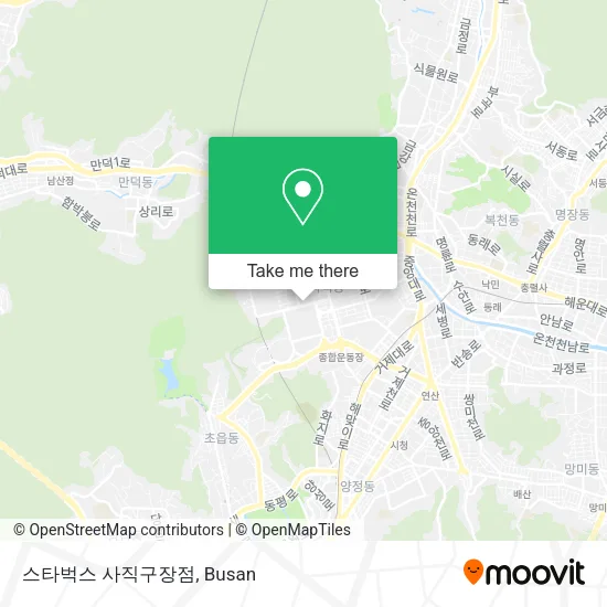 스타벅스 사직구장점 map