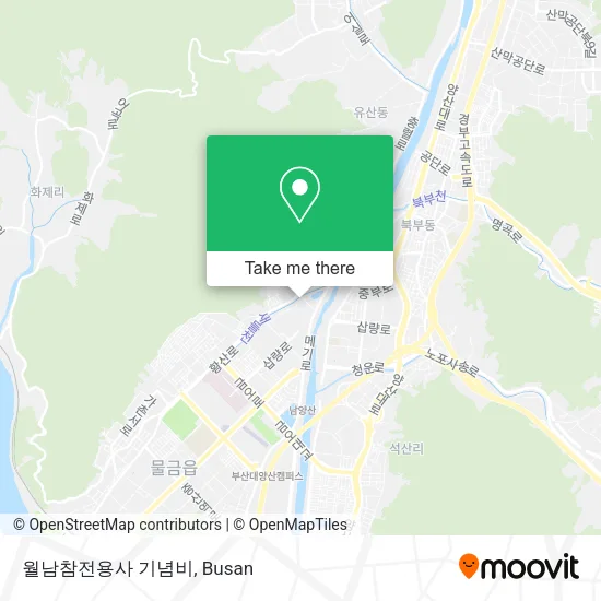 월남참전용사 기념비 map