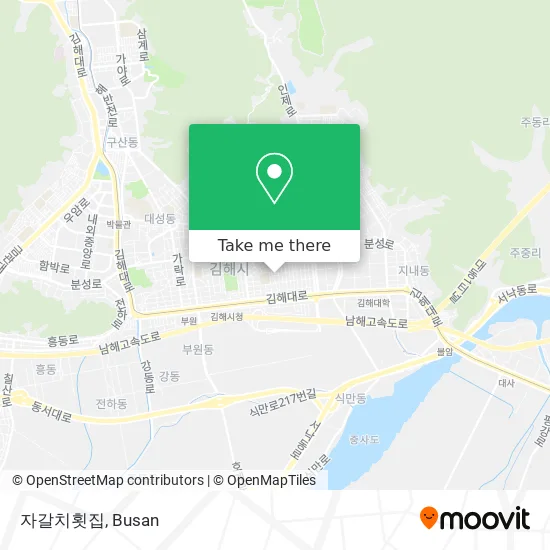 자갈치횟집 map