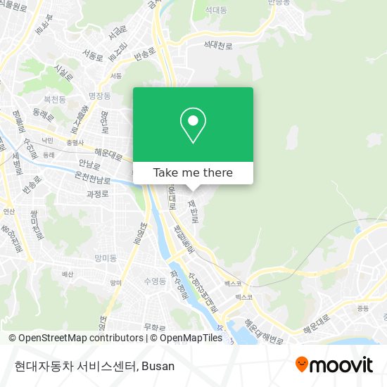 현대자동차 서비스센터 map