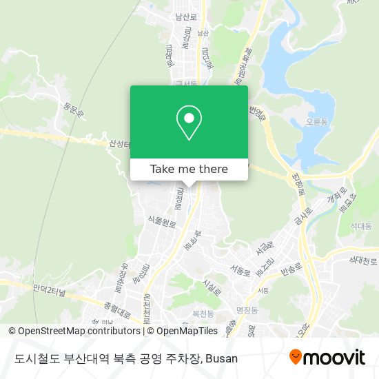 도시철도 부산대역 북측 공영 주차장 map