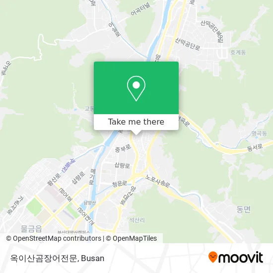 옥이산곰장어전문 map