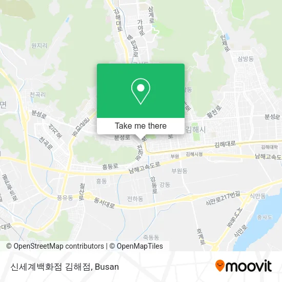 신세계백화점 김해점 map