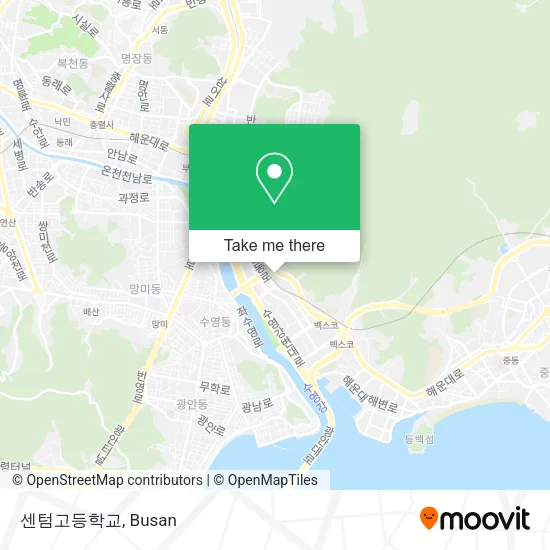센텀고등학교 map
