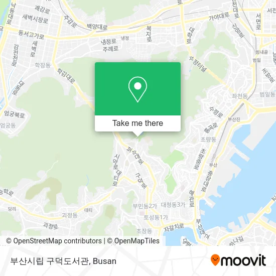 부산시립 구덕도서관 map