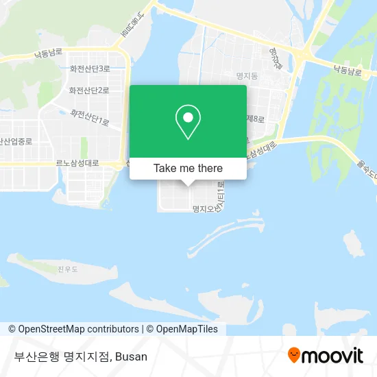 부산은행 명지지점 map