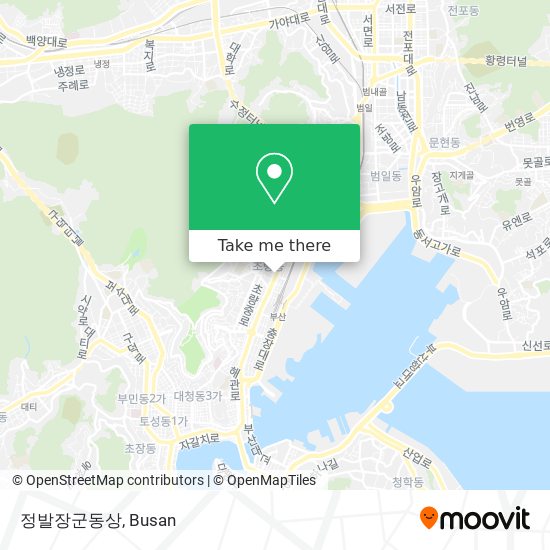 정발장군동상 map