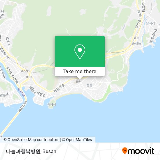 나눔과행복병원 map