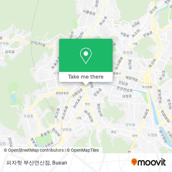 피자헛 부산연산점 map