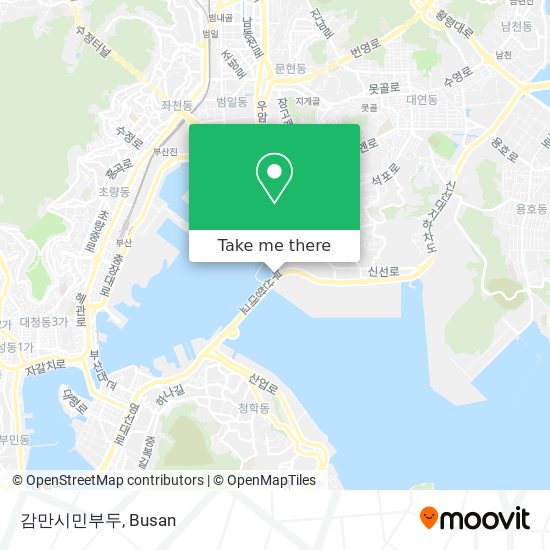 감만시민부두 map