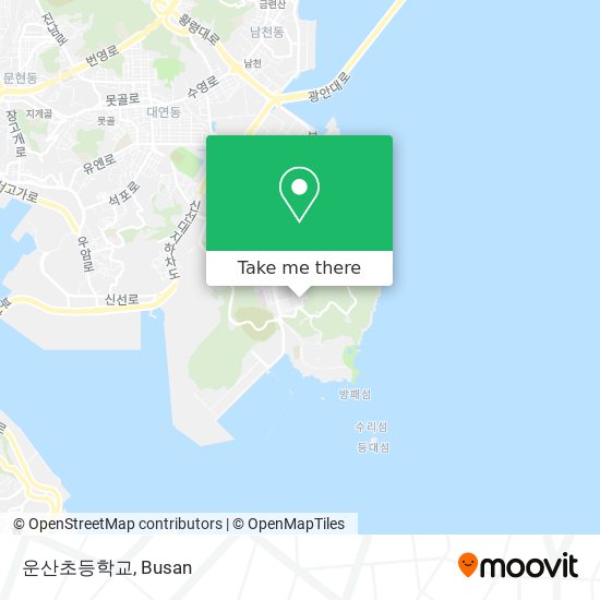 운산초등학교 map