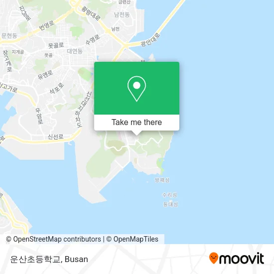 운산초등학교 map