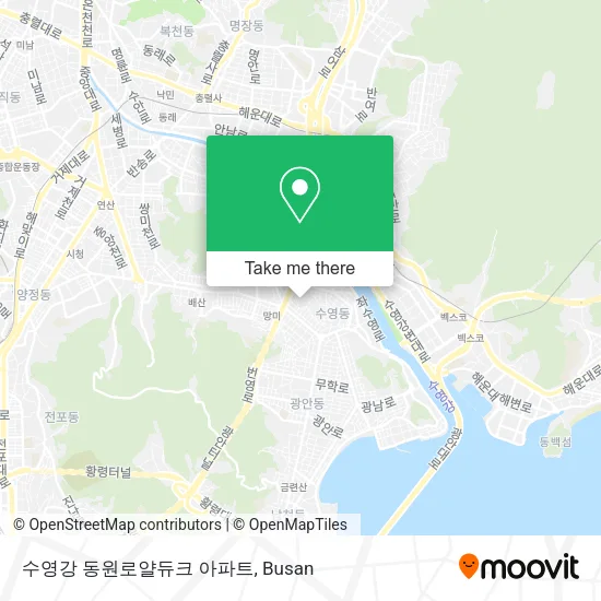 수영강 동원로얄듀크 아파트 map