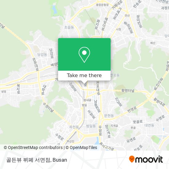 골든뷰 뷔페 서면점 map