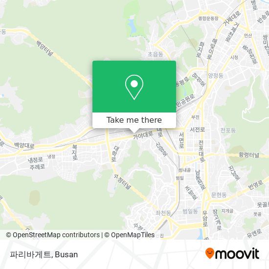 How to get to 파리바게트 in 부산진구 by Bus or Metro?