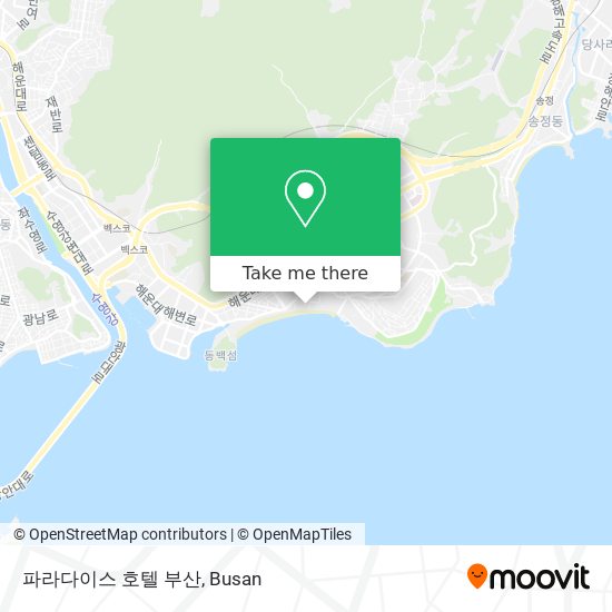 파라다이스 호텔 부산 map