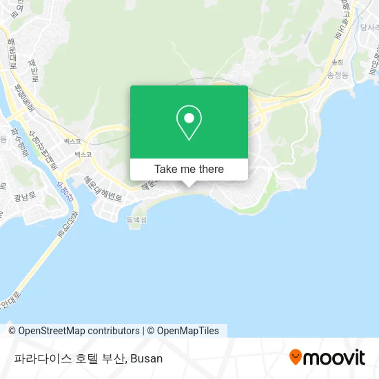 파라다이스 호텔 부산 map