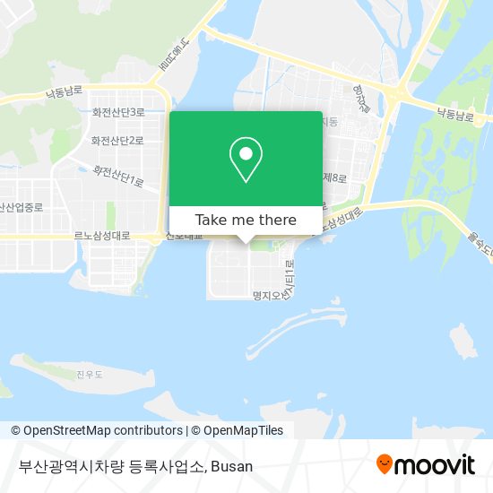 부산광역시차량 등록사업소 map