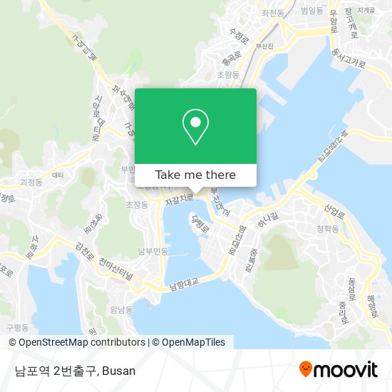 남포역 2번출구 map