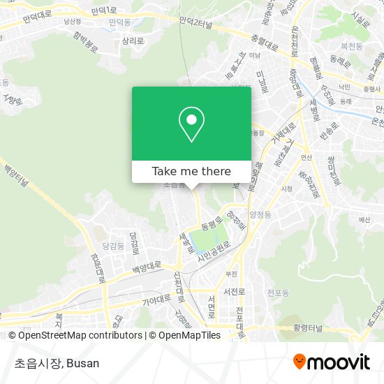 초읍시장 map