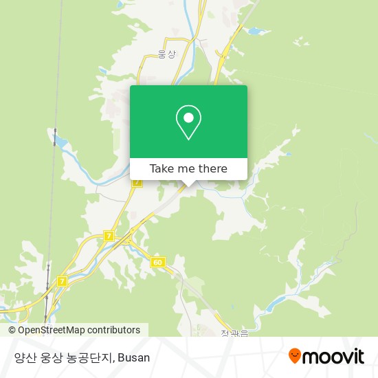 양산 웅상 농공단지 map