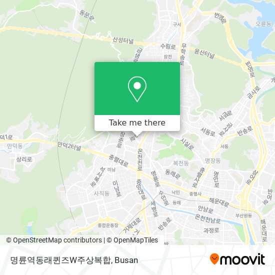 명륜역동래퀸즈W주상복합 map