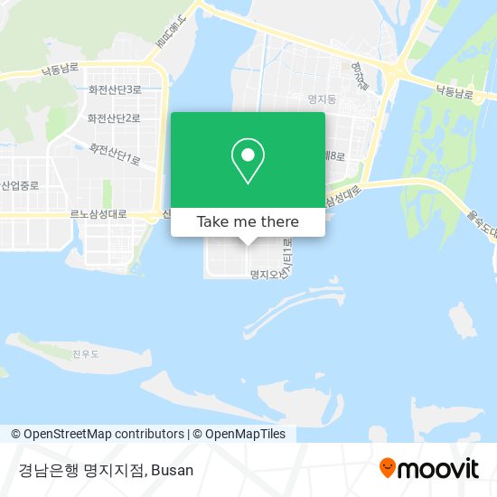 경남은행 명지지점 map