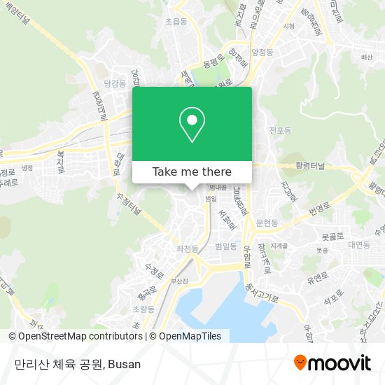 만리산 체육 공원 map