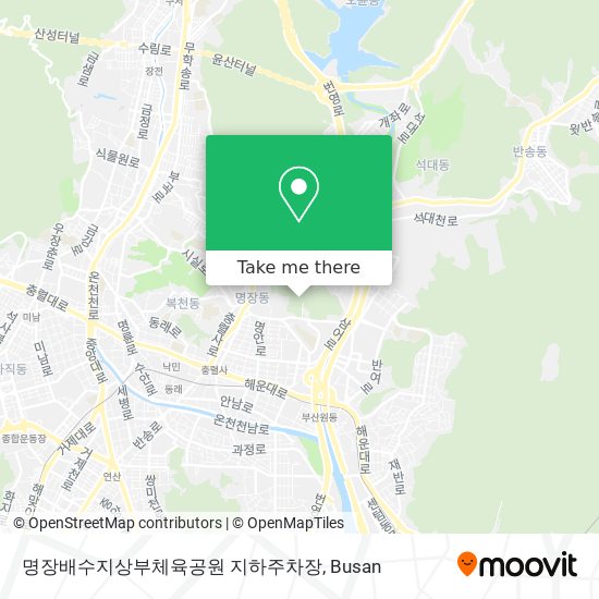 명장배수지상부체육공원 지하주차장 map
