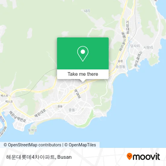 해운대롯데4차아파트 map