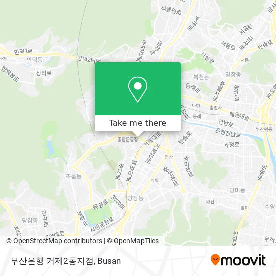 부산은행 거제2동지점 map
