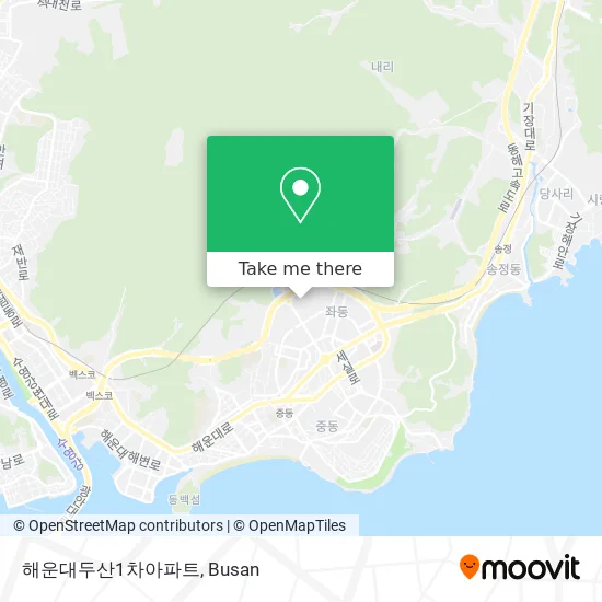 해운대두산1차아파트 map