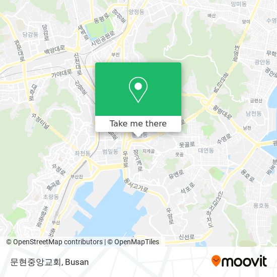 문현중앙교회 map