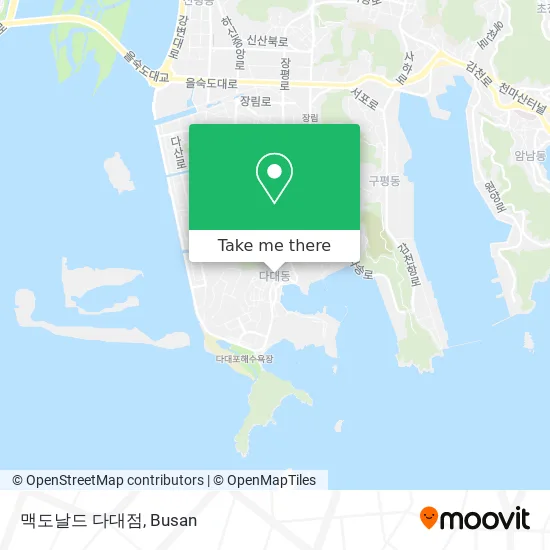 맥도날드 다대점 map