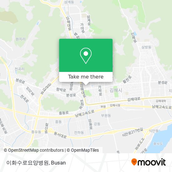 이화수로요양병원 map