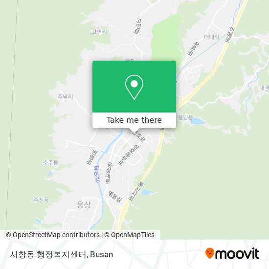 서창동 행정복지센터 map