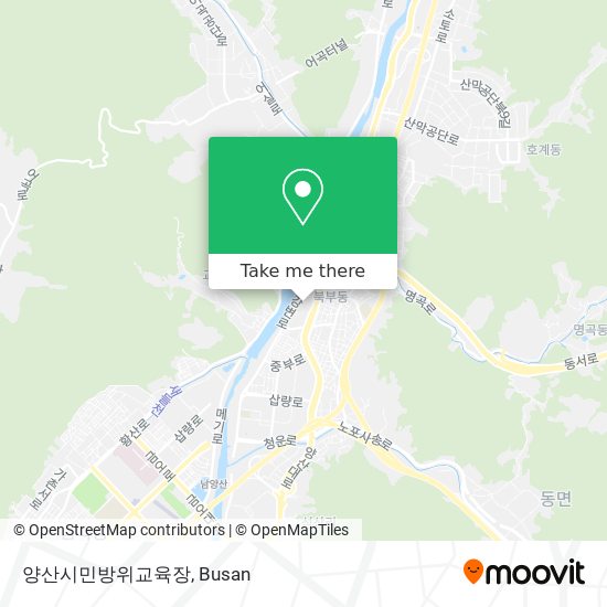 양산시민방위교육장 map
