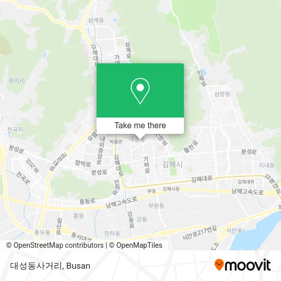 대성동사거리 map